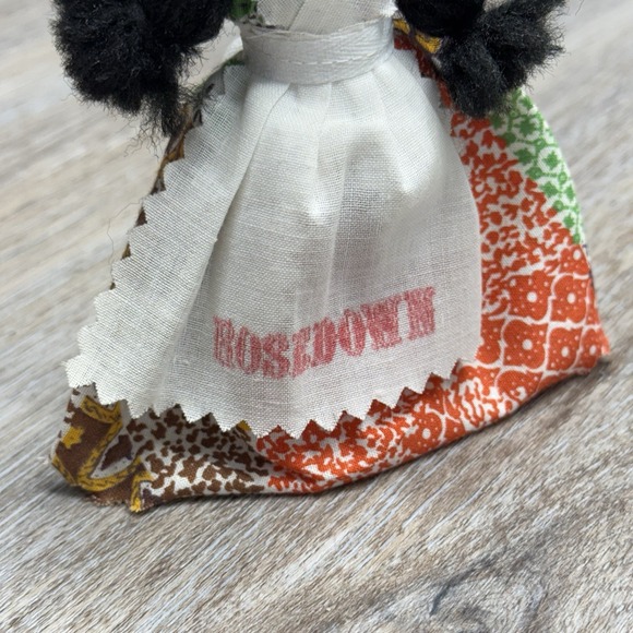 Vintage Black Southern Plantation Bell Doll 1960s-1970s Rosedown Louisiana 7" - Picture 10 of 11